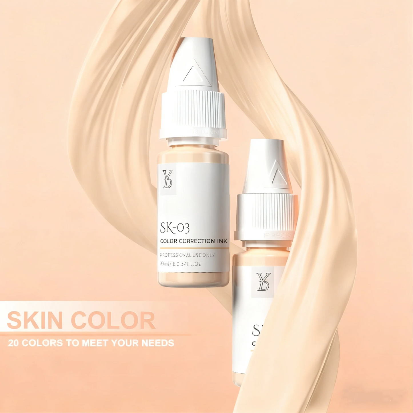 YD Skin Camouflage Pigments – 20 Professional Skin Tone Shades