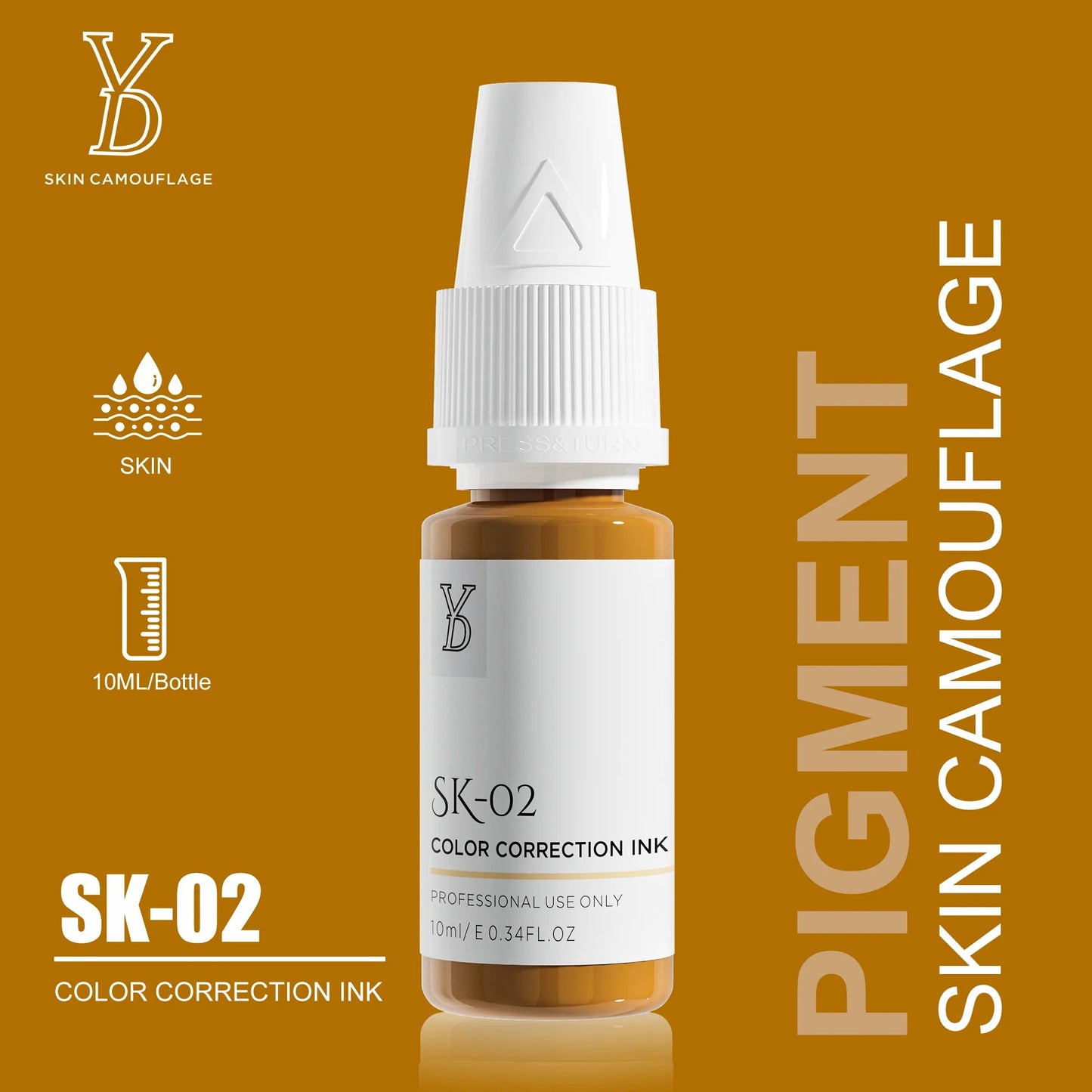 YD Skin Camouflage Pigments – 20 Professional Skin Tone Shades