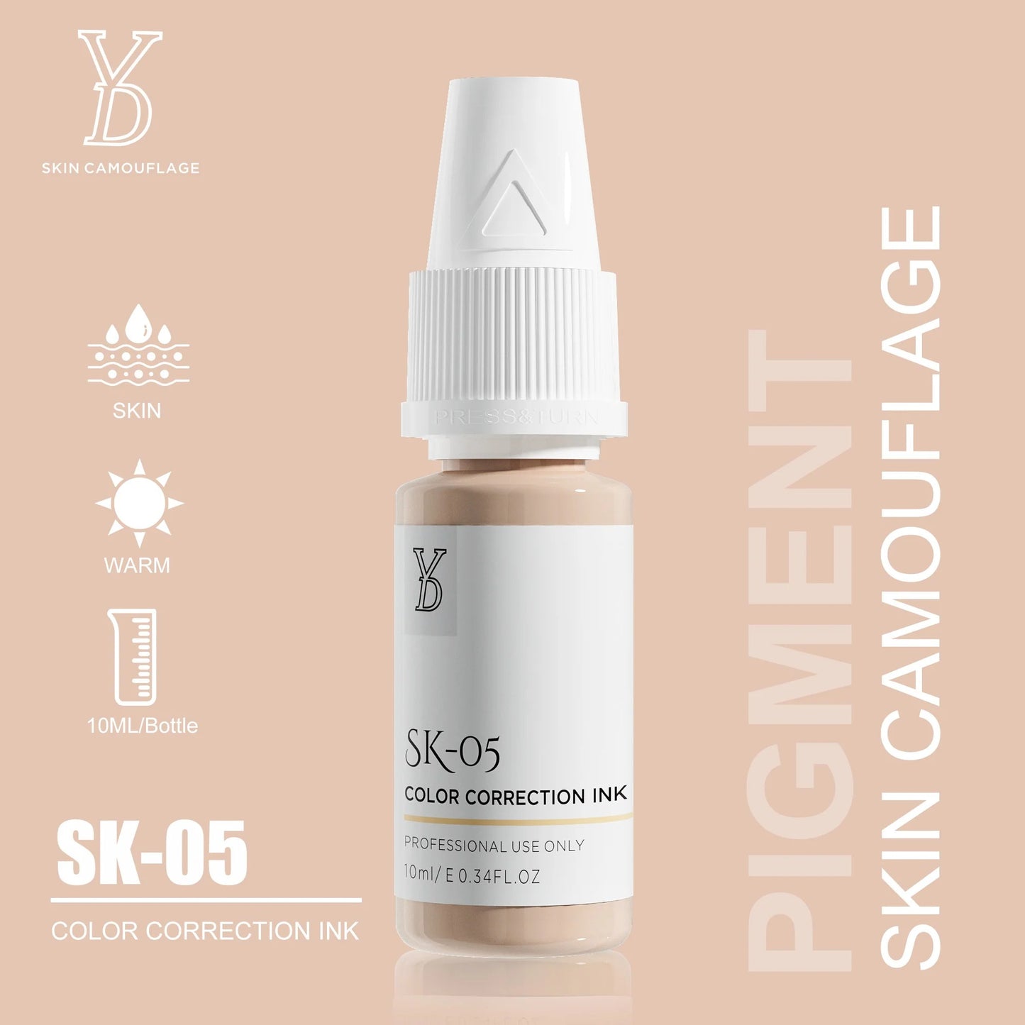 YD Skin Camouflage Pigments – 20 Professional Skin Tone Shades