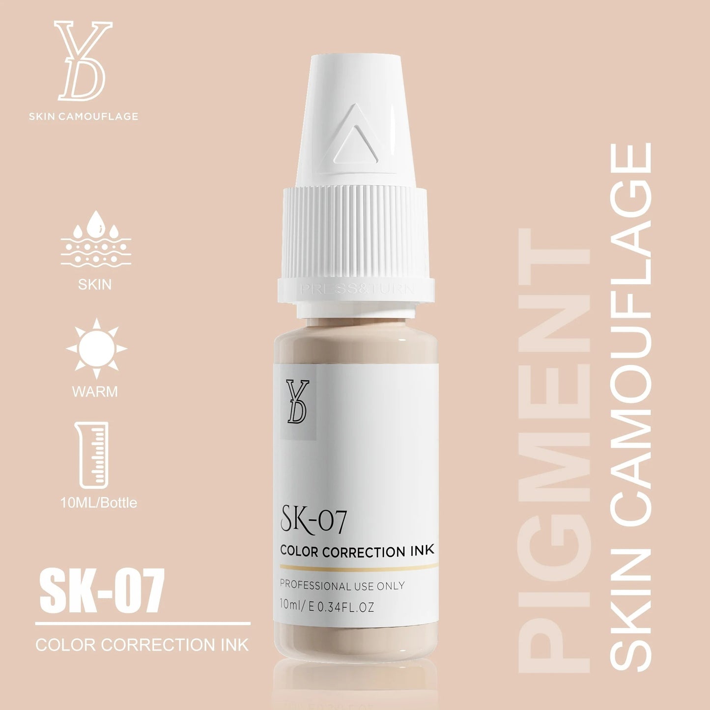 YD Skin Camouflage Pigments – 20 Professional Skin Tone Shades