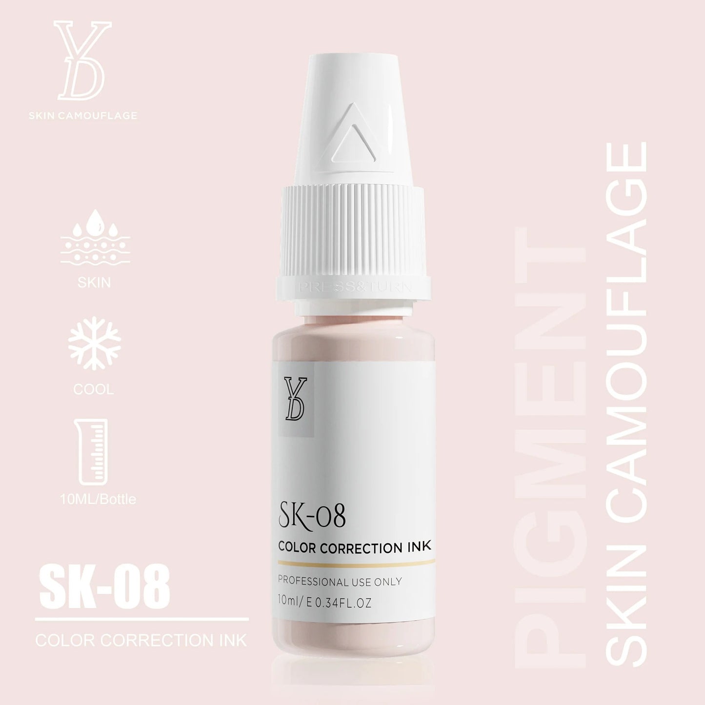 YD Skin Camouflage Pigments – 20 Professional Skin Tone Shades