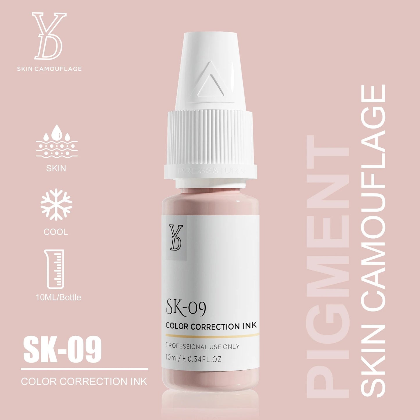 YD Skin Camouflage Pigments – 20 Professional Skin Tone Shades