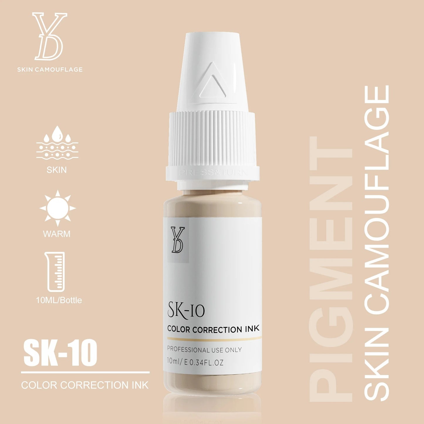 YD Skin Camouflage Pigments – 20 Professional Skin Tone Shades
