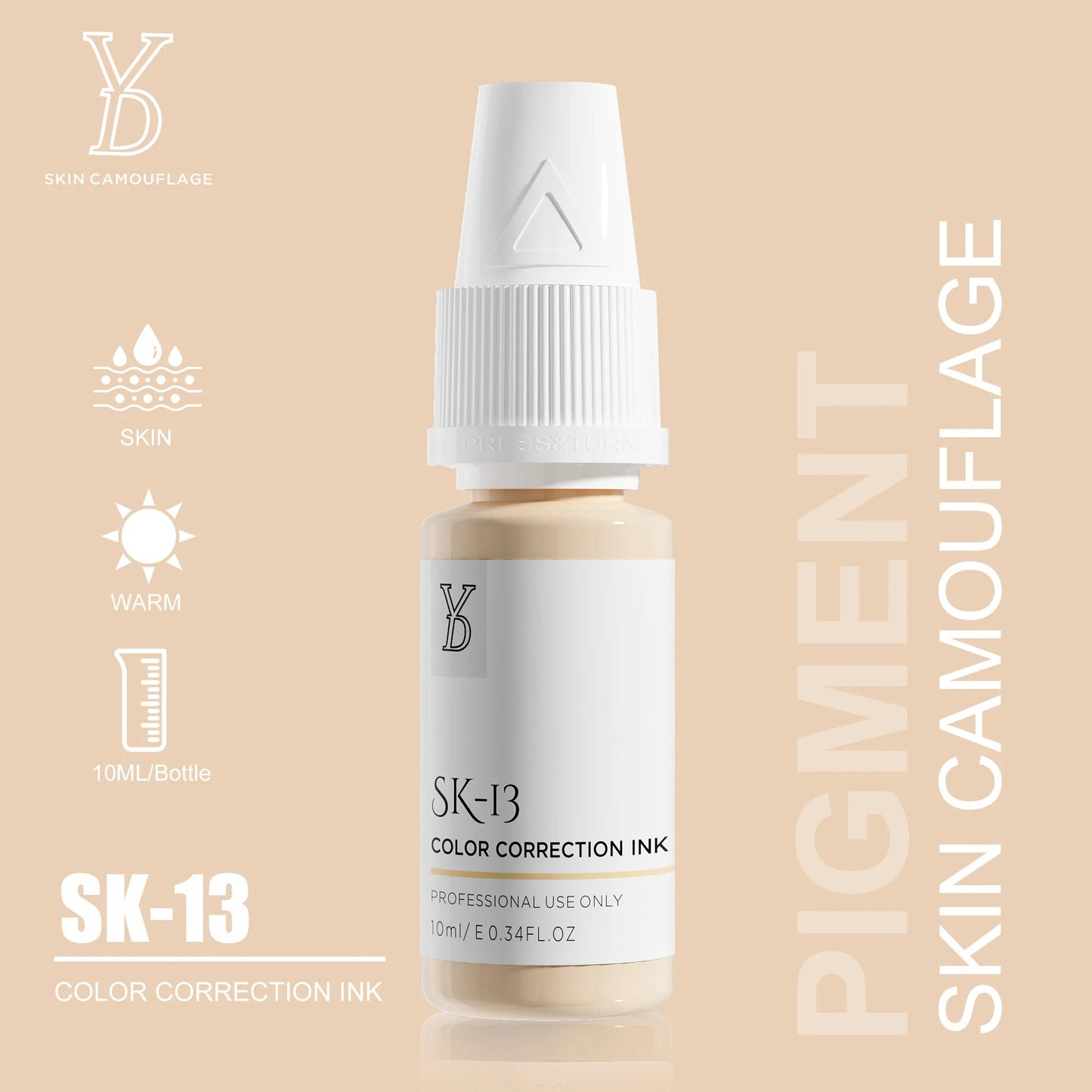 YD Skin Camouflage Pigments – 20 Professional Skin Tone Shades