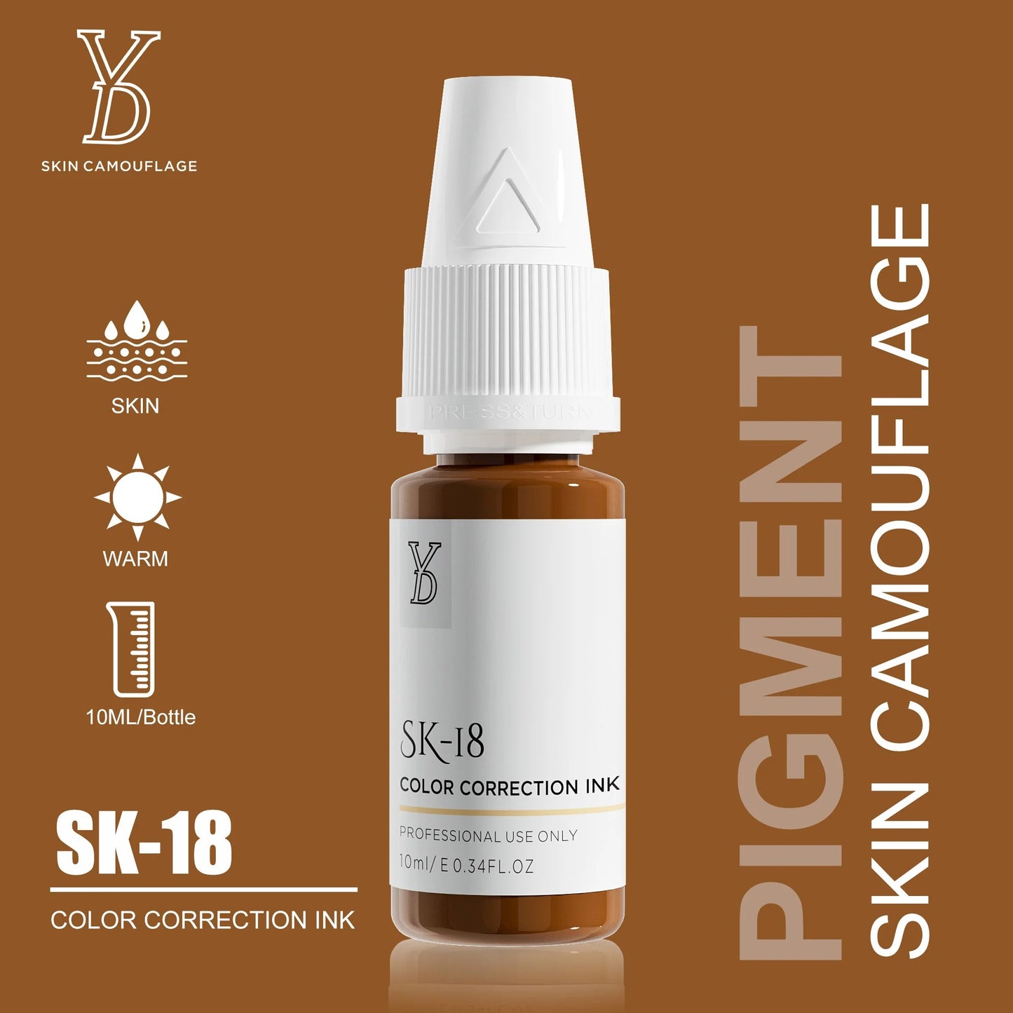 YD Skin Camouflage Pigments – 20 Professional Skin Tone Shades