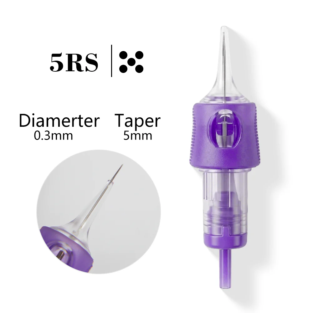 YD Violet Precision Universal PMU Cartridge Needles – 20 Pieces/Box