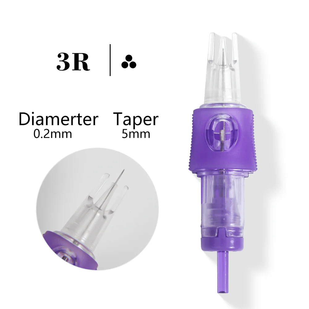 YD Violet Precision Universal PMU Cartridge Needles – 20 Pieces/Box