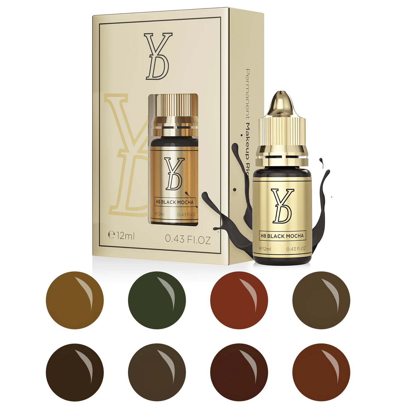 YD Hybrid Cream Pigment For Brows — 8 Professional Shades