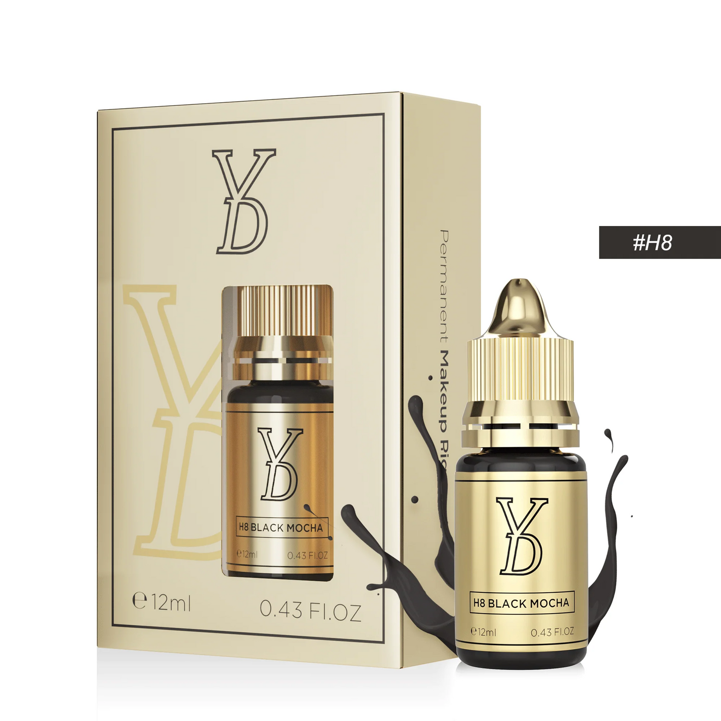 YD Hybrid Cream Pigment – H8 BLACK MOCHA (12ml)