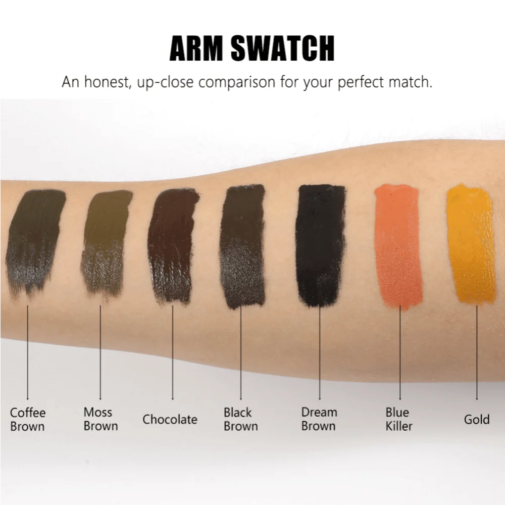 YD InoCream Inorganic Black Brown Brow Pigment – 12ml | Neutral Deep Brown PMU Pigment