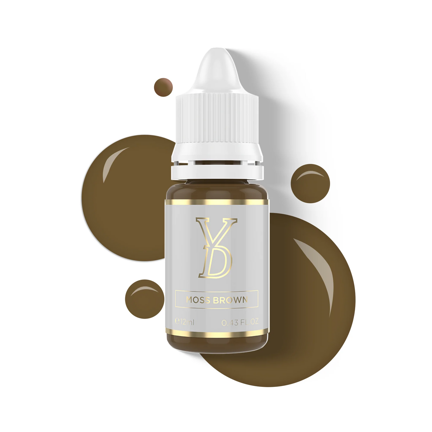 YD InoCream Moss Brown Inorganic Brow Pigment 12ml – Cool Brown PMU Pigment