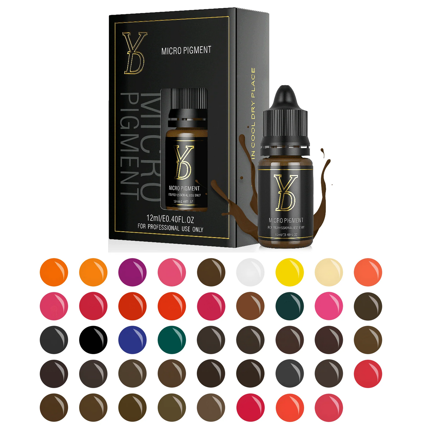 YD Nano Organic Liquid Pigment – 44 Shades Collection