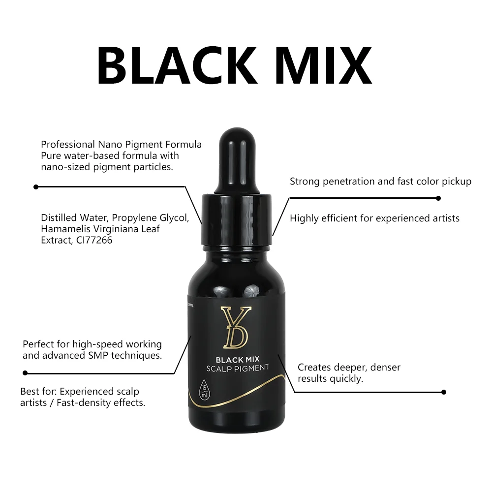 YD Professional BLACK MIX SMP Pigment 15ml