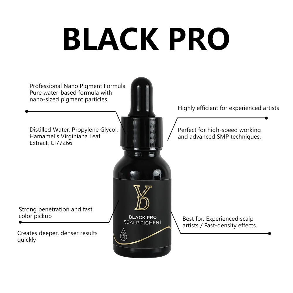 YD Professional BLACK PRO SMP Pigment 15ml