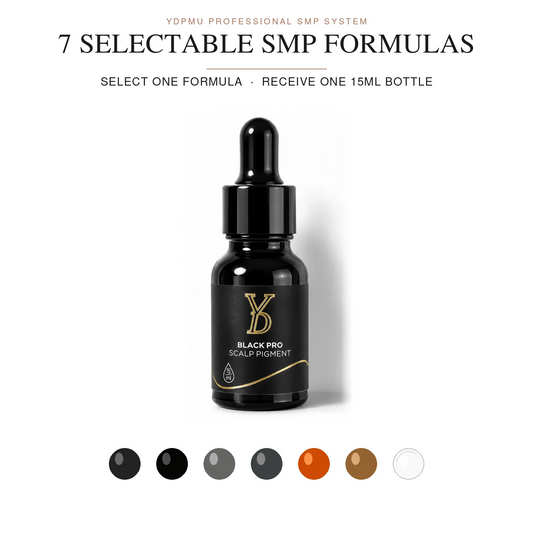 YD Professional SMP Pigments – 7 Black, Modifier & Dilution Formulas, 15ml