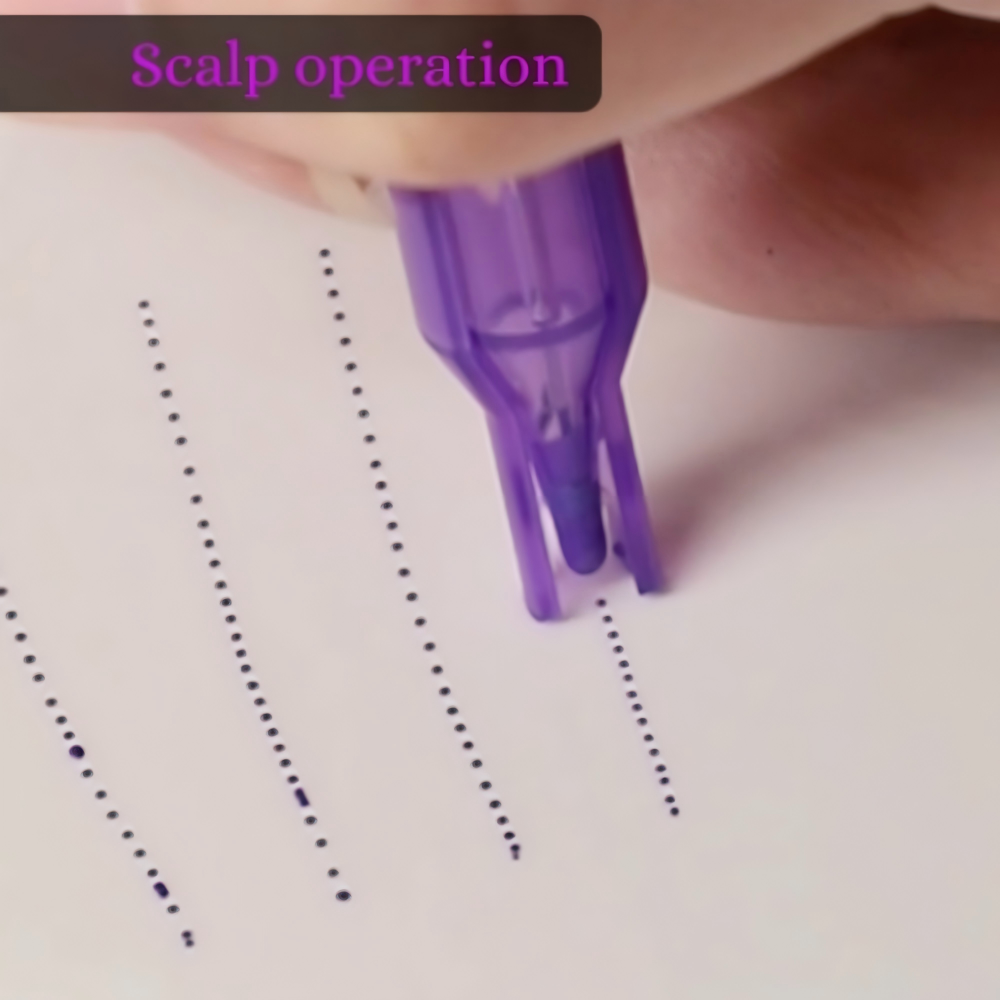 YD Purple Scalp Needle SMP Cartridges with Guard | 20 PCS / Box