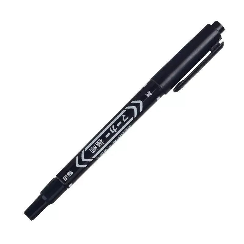 ZEBIFA Dual-Tip Oil-Based Marker Pen – 0.5mm Fine Tip + 1.0mm Marker Tip