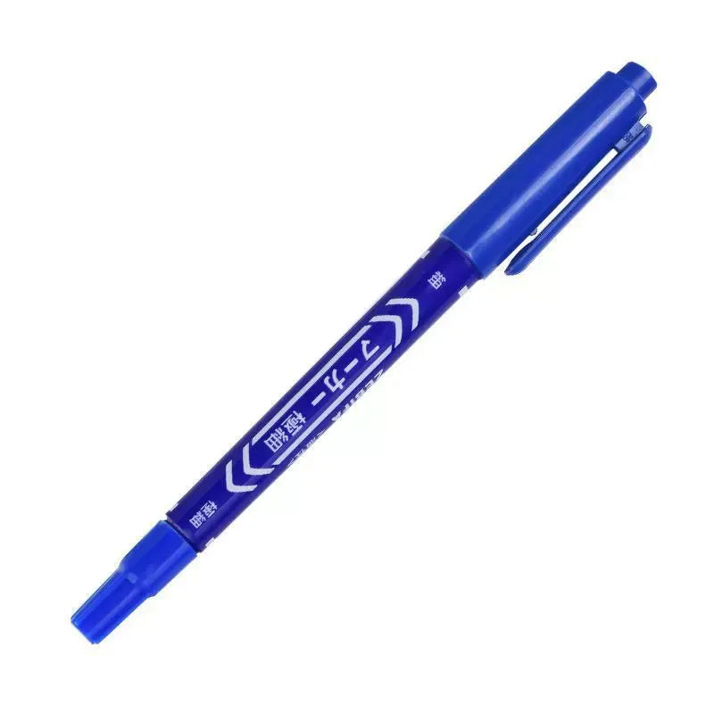 ZEBIFA Dual-Tip Oil-Based Marker Pen – 0.5mm Fine Tip + 1.0mm Marker Tip
