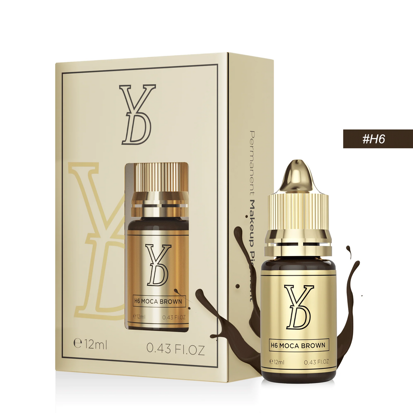 YD Hybrid Cream Pigment – H6 Moca Brown (12ml)