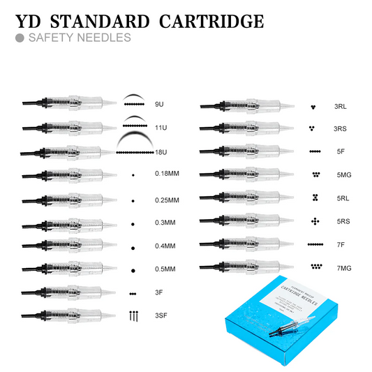 🎁 S Standard Cartridge – Professional PMU & Tattoo Needles (Compatible with XF Model Machines) (100% off)