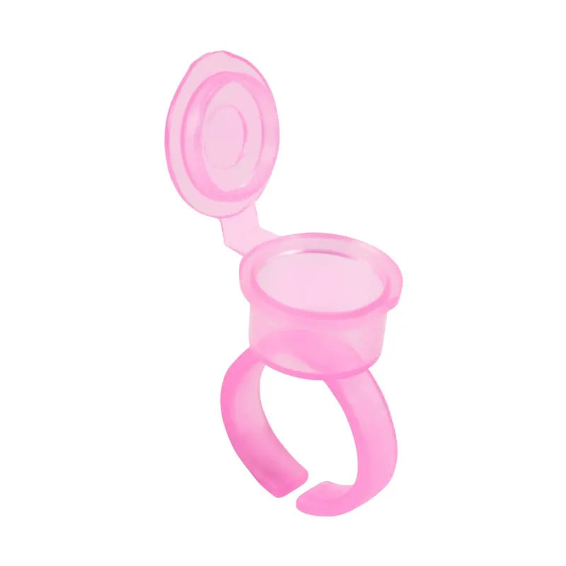 Disposable Flip-Top Pigment Ring Cups – 50pcs Adjustable PMU Ink Cups