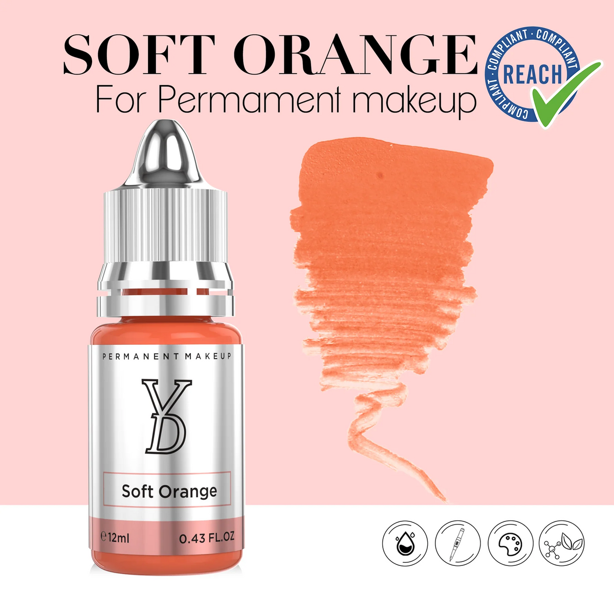 YD POWDER Hybrid PMU Pigment System – 33 Shades + Dilution, 12ml