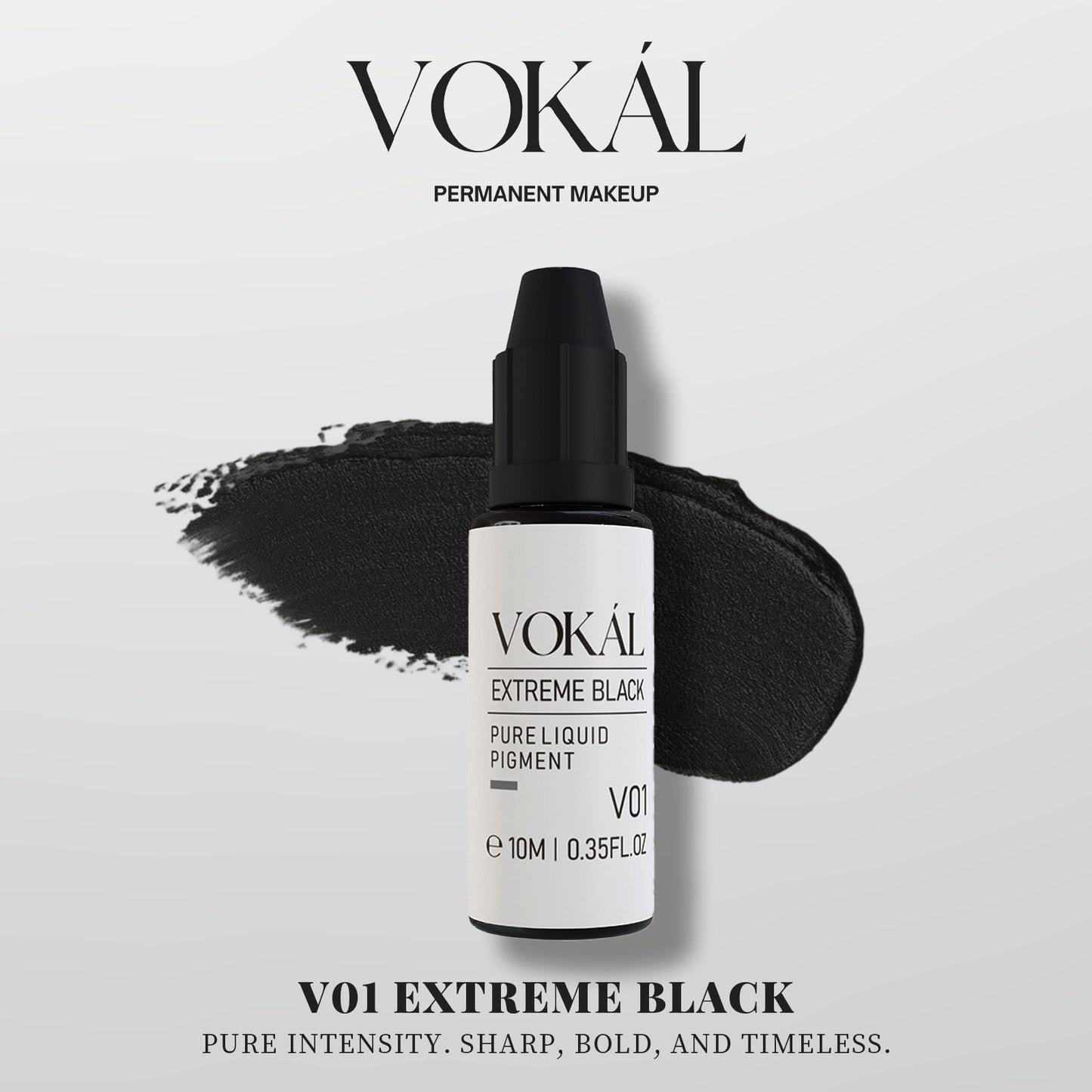 VOKÁL™ V01 Extreme Black – Water-Based Pigment (10ml)