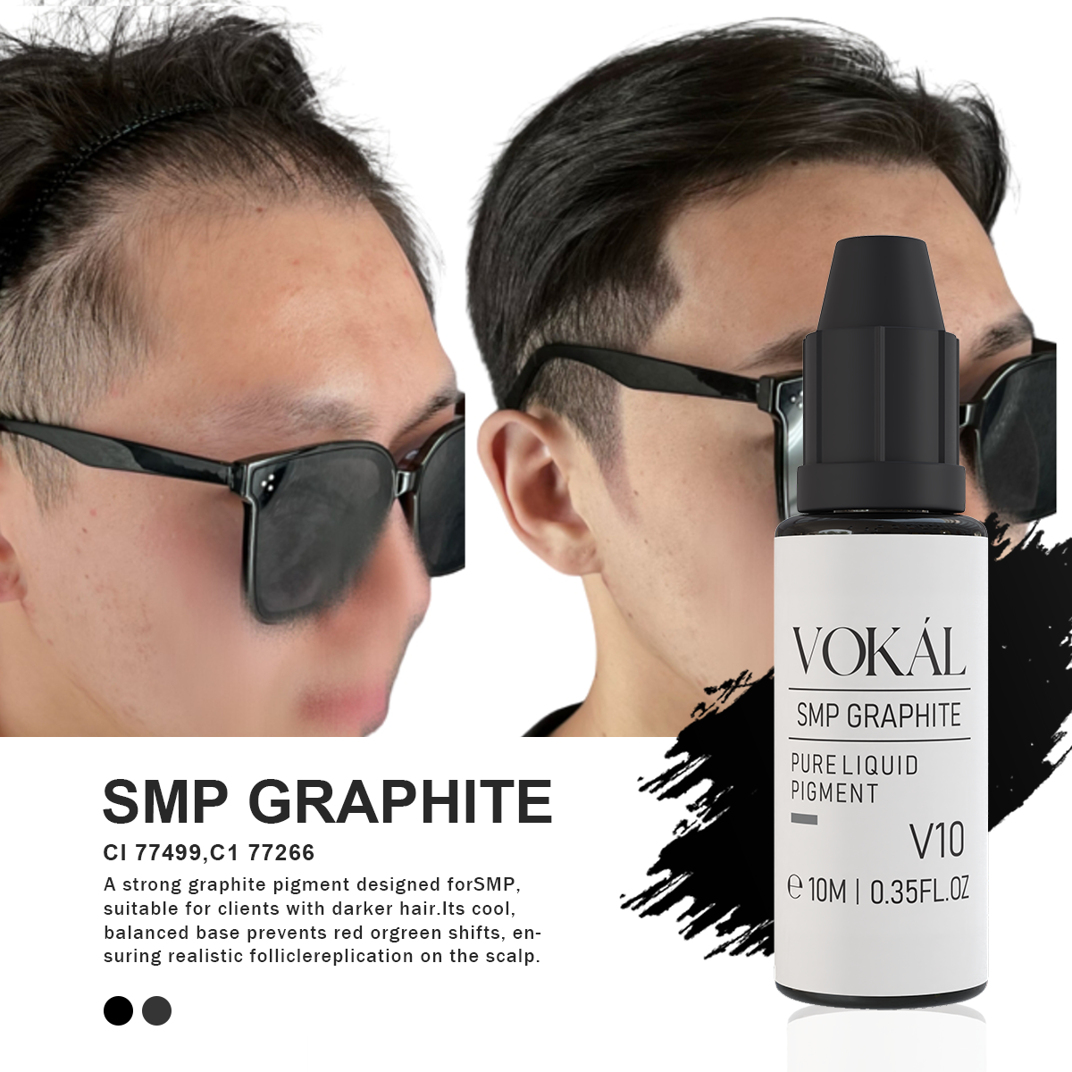 VOKÁL™ V10 SMP Graphite – Water-Based Pigment (10ml)
