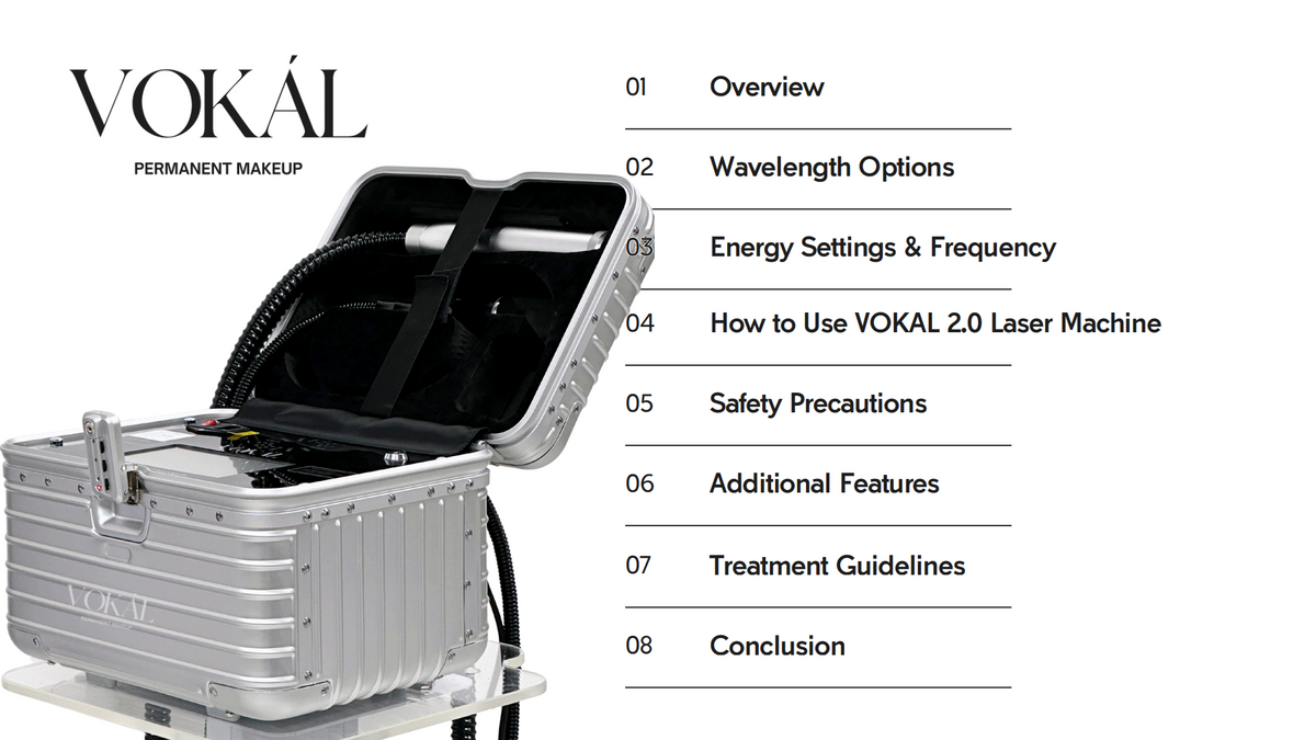 VOKAL LASER 2.0 Professional Pigment Removal Laser System – Multi-Wavelength PMU & Tattoo Removal Machine
